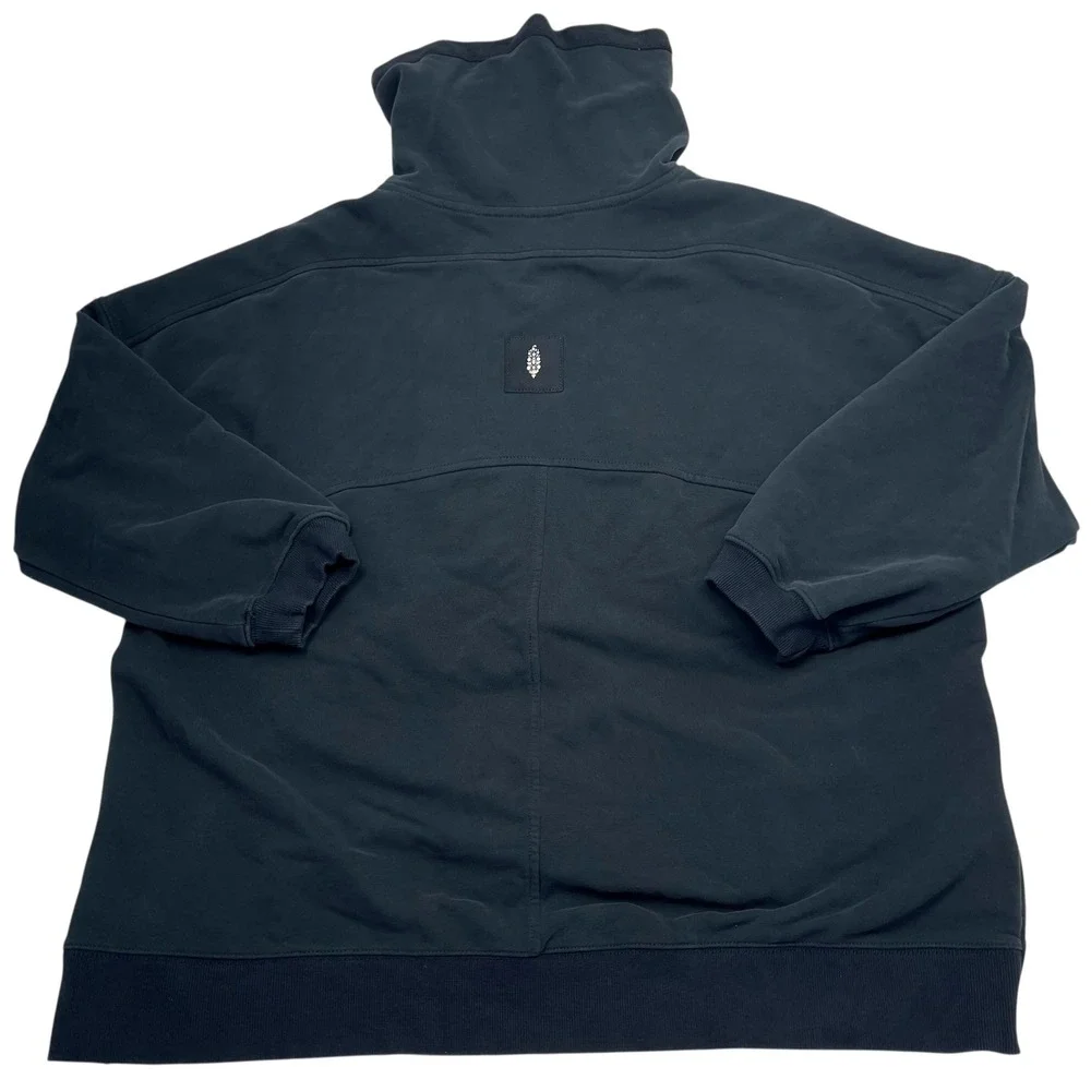Free People FP Movement Venture Pullover Jacket M Navy Blue Heavyweight $178 - Picture 3 of 12